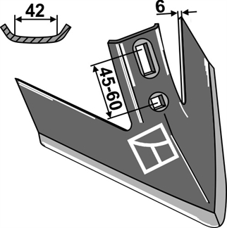 Kverneland/Fraugde turboskær 240x6 mm - 1935240